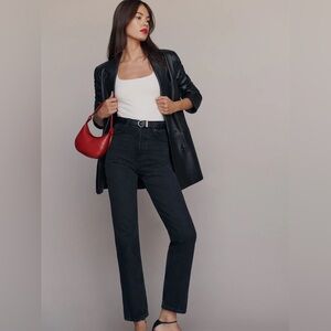 Reformation Cynthia high rise straight jeans in vana size 29